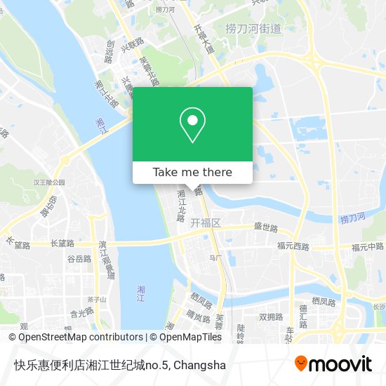 快乐惠便利店湘江世纪城no.5 map