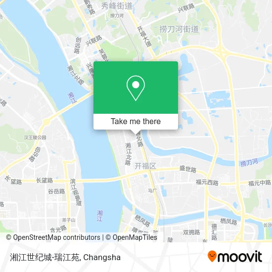 湘江世纪城-瑞江苑 map