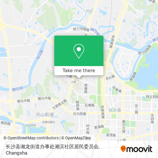 长沙县湘龙街道办事处湘滨社区居民委员会 map