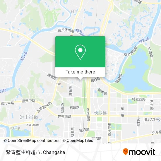 紫青蓝生鲜超市 map