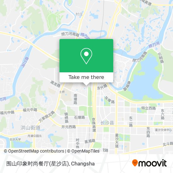 围山印象时尚餐厅(星沙店) map