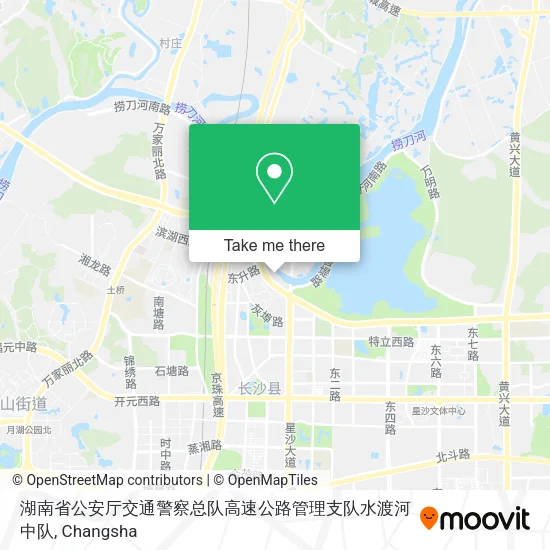 湖南省公安厅交通警察总队高速公路管理支队水渡河中队 map