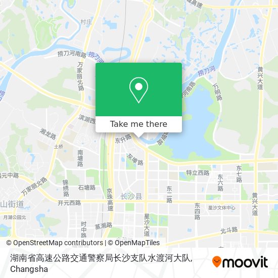 湖南省高速公路交通警察局长沙支队水渡河大队 map