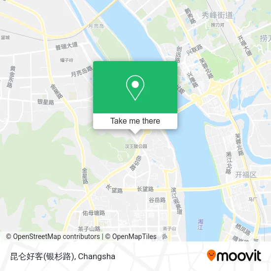 昆仑好客(银杉路) map