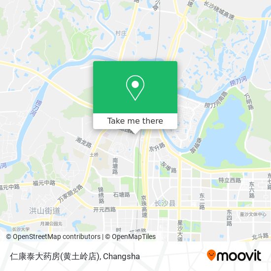 仁康泰大药房(黄土岭店) map