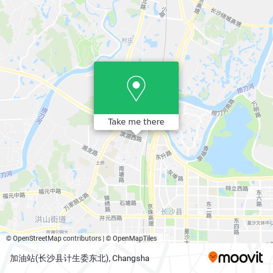加油站(长沙县计生委东北) map