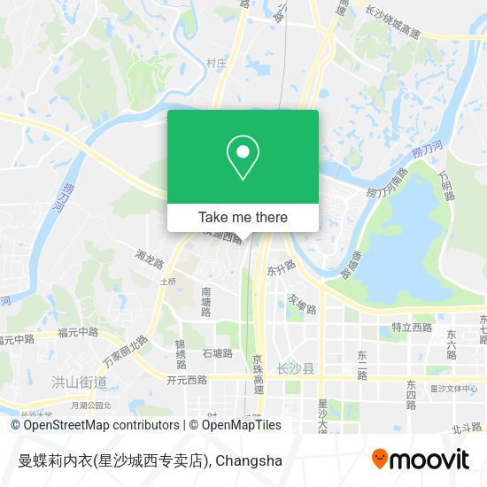 曼蝶莉内衣(星沙城西专卖店) map