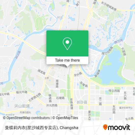 曼蝶莉内衣(星沙城西专卖店) map
