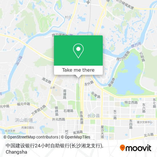 中国建设银行24小时自助银行(长沙湘龙支行) map