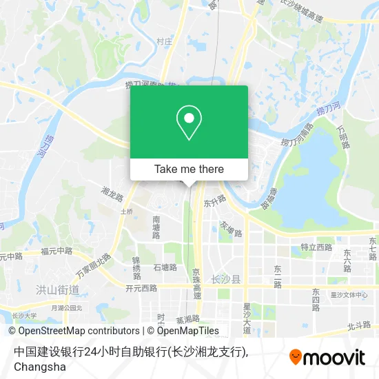 中国建设银行24小时自助银行(长沙湘龙支行) map