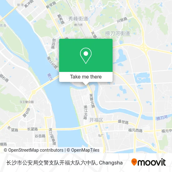 长沙市公安局交警支队开福大队六中队 map