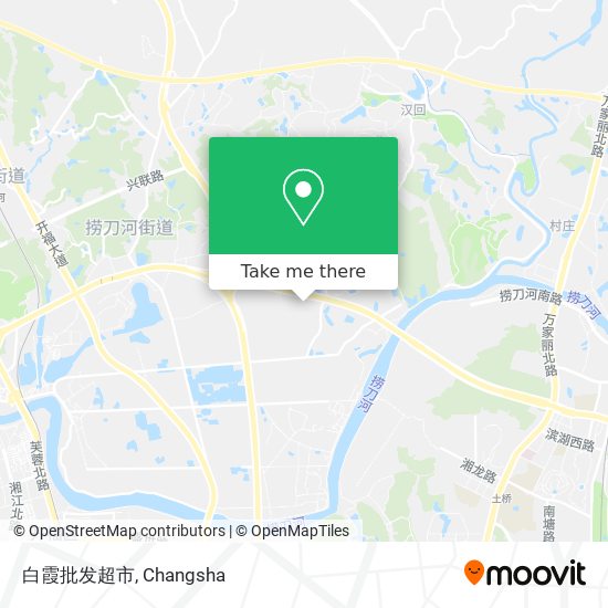白霞批发超市 map