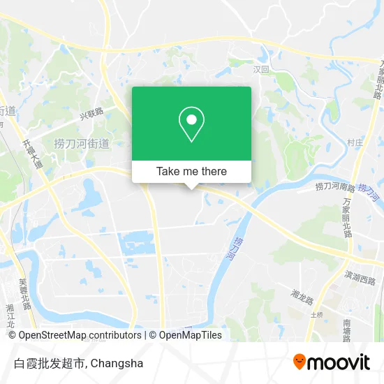 白霞批发超市 map
