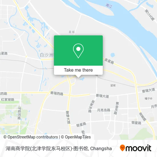 湖南商学院(北津学院东马校区)-图书馆 map