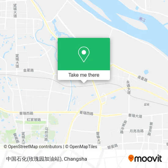 中国石化(玫瑰园加油站) map