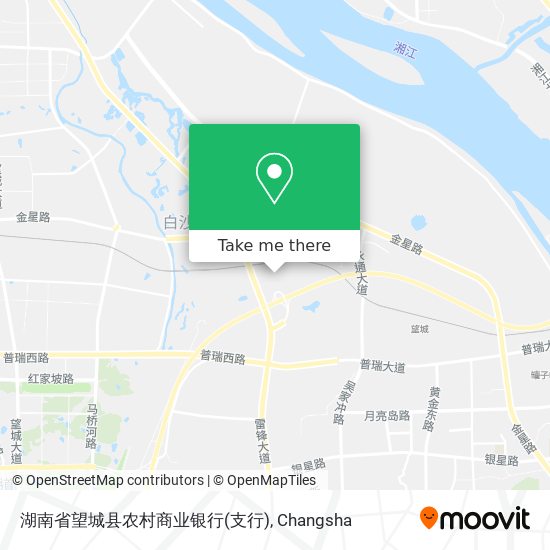 湖南省望城县农村商业银行(支行) map
