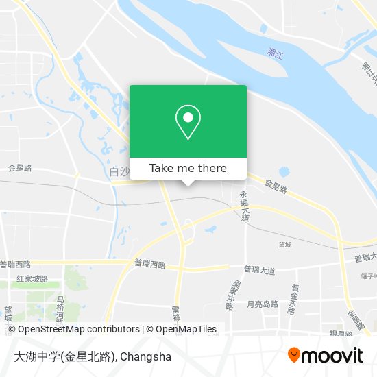 大湖中学(金星北路) map
