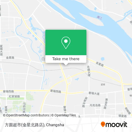 方圆超市(金星北路店) map