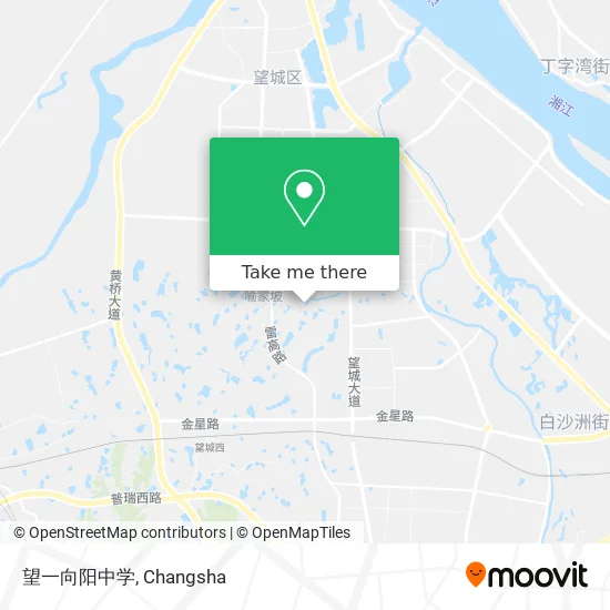 望一向阳中学 map