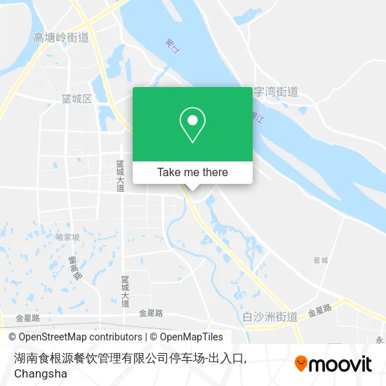 湖南食根源餐饮管理有限公司停车场-出入口 map