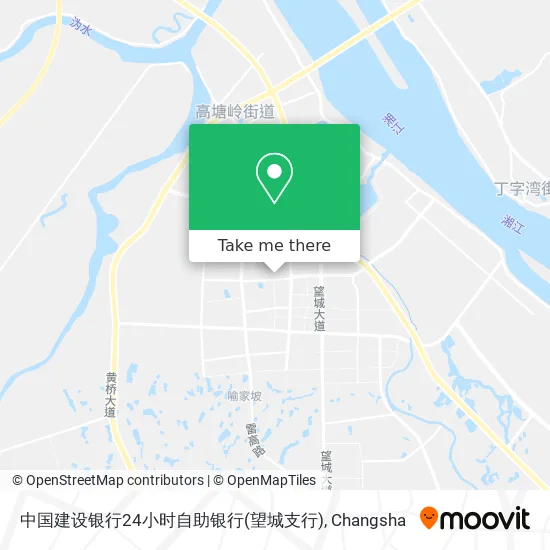 中国建设银行24小时自助银行(望城支行) map