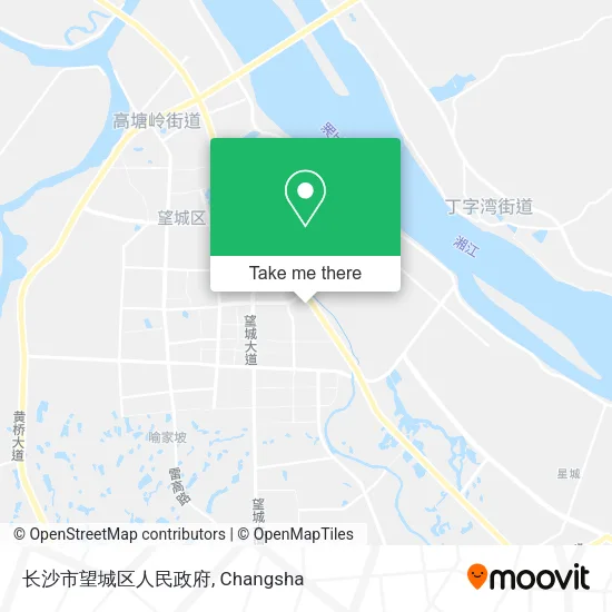 长沙市望城区人民政府 map