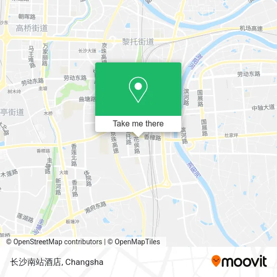 长沙南站酒店 map
