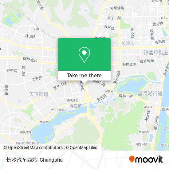 长沙汽车西站 map