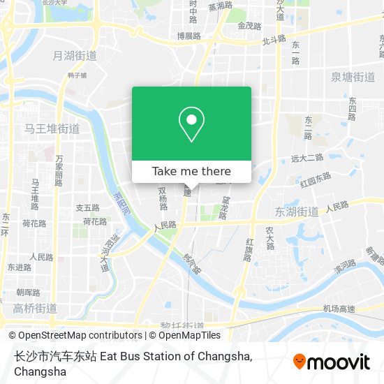 长沙市汽车东站 Eat Bus Station of Changsha map