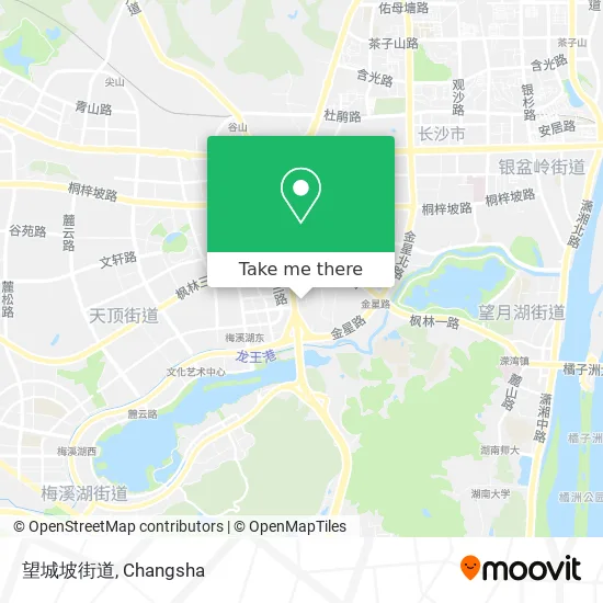 望城坡街道 map