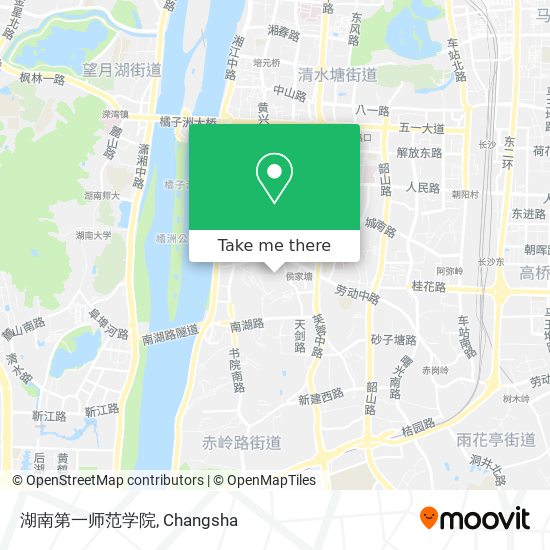 湖南第一师范学院 map
