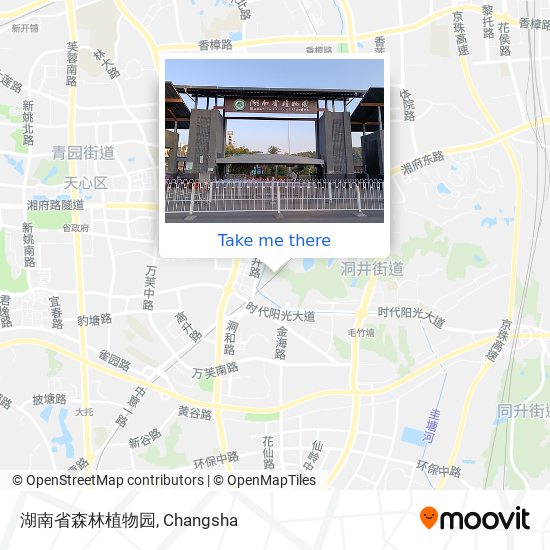 湖南省森林植物园 map
