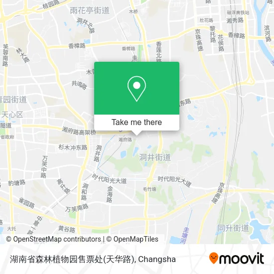 湖南省森林植物园售票处(天华路) map