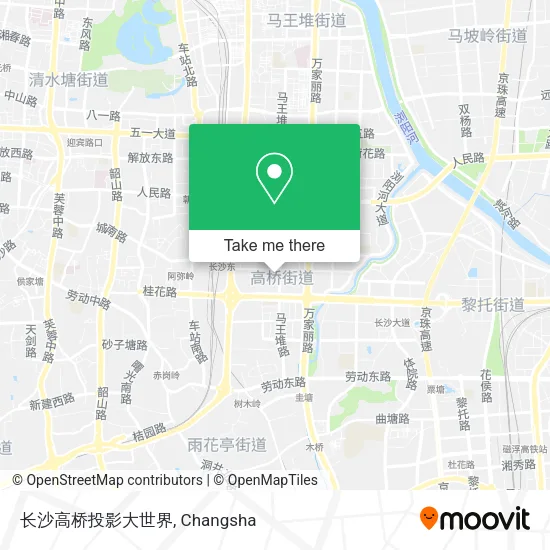 长沙高桥投影大世界 map