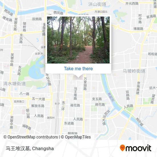 马王堆汉墓 map