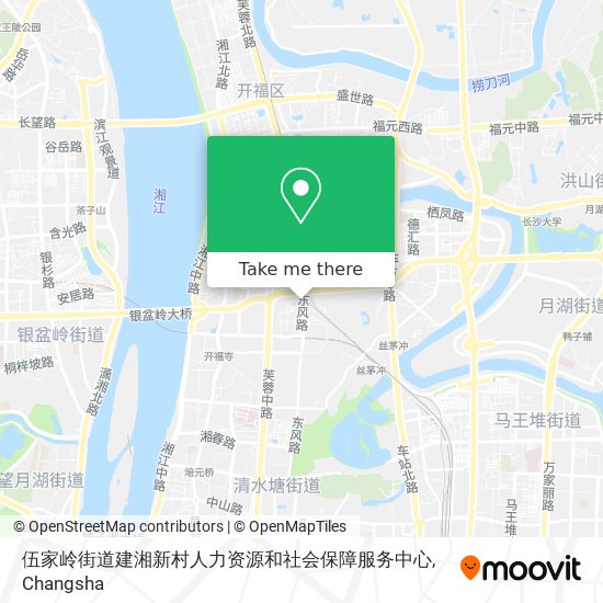伍家岭街道建湘新村人力资源和社会保障服务中心 map