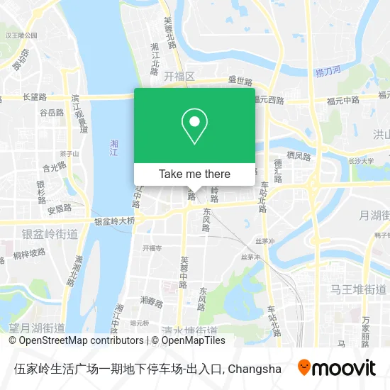 伍家岭生活广场一期地下停车场-出入口 map