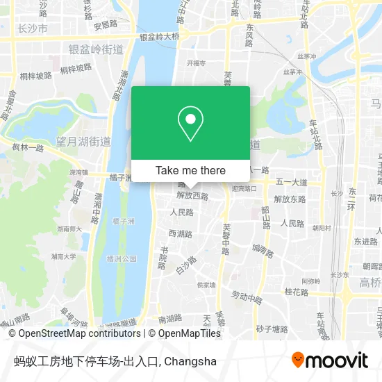蚂蚁工房地下停车场-出入口 map