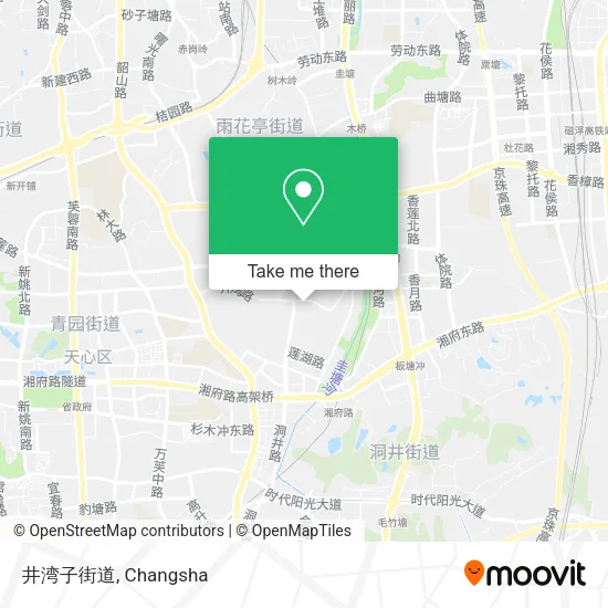 井湾子街道 map