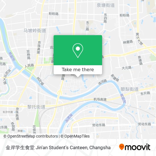 金岸学生食堂 Jin'an Student's Canteen map