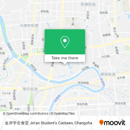 金岸学生食堂 Jin'an Student's Canteen map