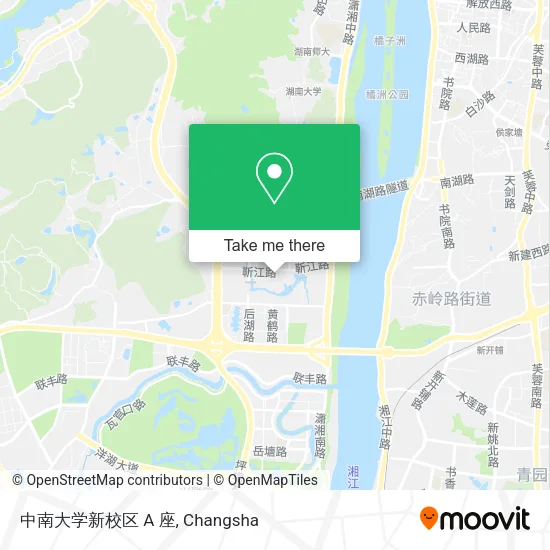 中南大学新校区 A 座 map