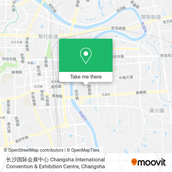 长沙国际会展中心 Changsha International Convention & Exhibition Centre map