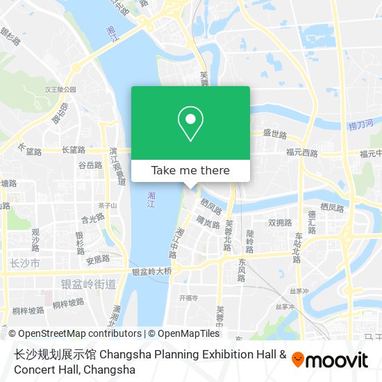 长沙规划展示馆 Changsha Planning Exhibition Hall & Concert Hall map