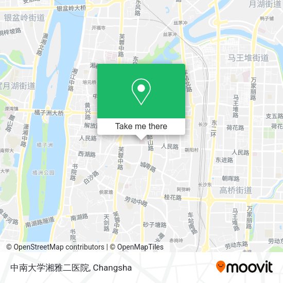 中南大学湘雅二医院 map