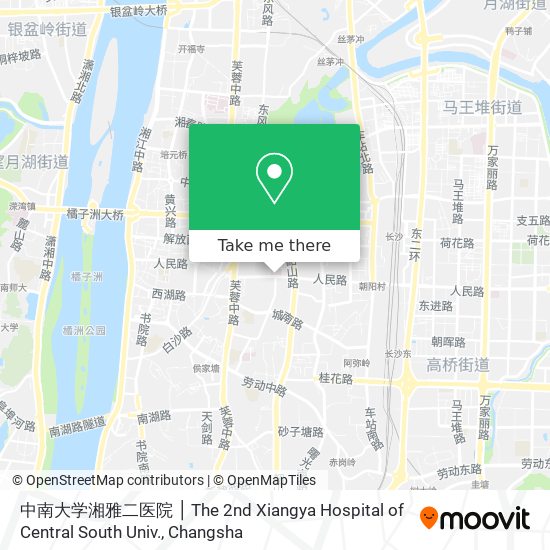 中南大学湘雅二医院 │ The 2nd Xiangya Hospital of Central South Univ. map