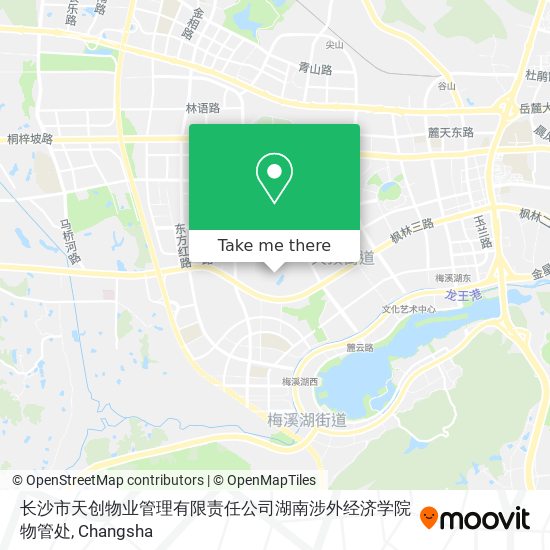长沙市天创物业管理有限责任公司湖南涉外经济学院物管处 map
