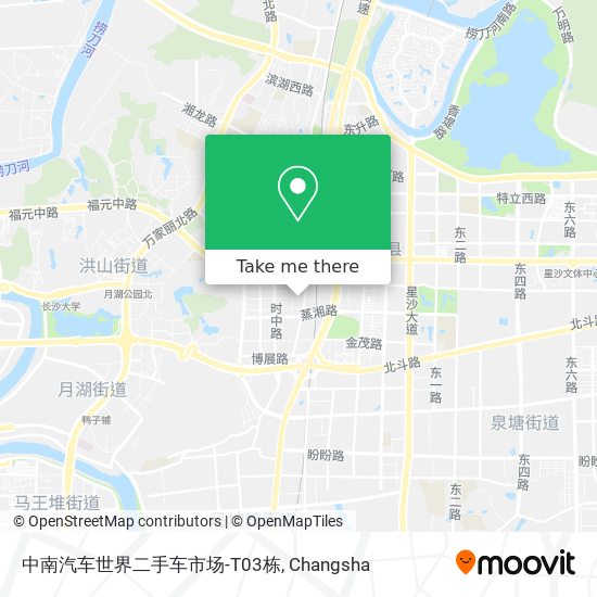 中南汽车世界二手车市场-T03栋 map
