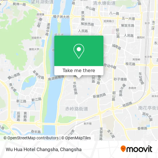 Wu Hua Hotel Changsha map