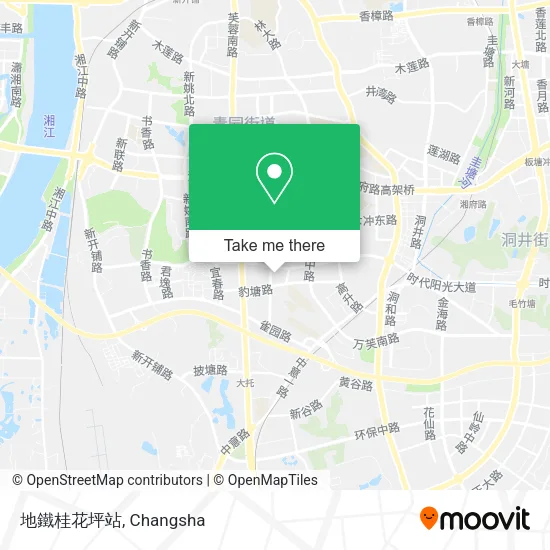 地鐵桂花坪站 map